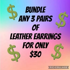 Leather Earrings Bundle Offer